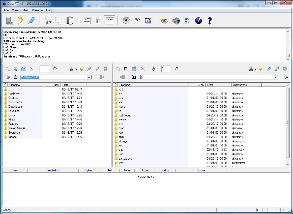 Core FTP LE - программа для редактирования необходимых файлов в спутниковых ресиверах на Linux