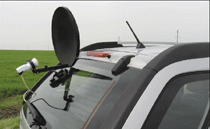 мобильная спутниковая антенна на автомобиле