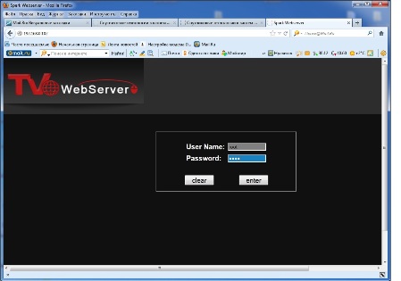 web-сервер для ресиверов GI-8120S